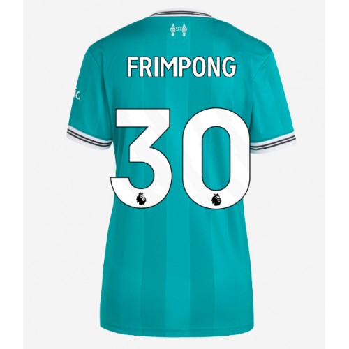 Lacne Ženy Futbalové dres Liverpool Jeremie Frimpong #30 2025-26 Krátky Rukáv - Tretina